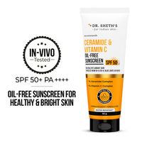 Dr. Sheth's Ceramide & Vitamin C Oil-Free Sunscreen SPF 50+ PA++++ In-Vivo Tested