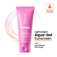 Foxtale SPF 50 Aqua-Gel Lightweight Sunscreen for Oily Skin, In-Vivo Tested PA++++, Matte Finish.
