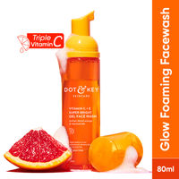 Dot & Key Vitamin C + E Super Bright Foaming Face Wash, Blood Orange & Papaya, Reduces Dullness