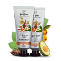 Nat Habit 4 Butter Mush Hand Malai - Shea,Tucuma,Avocado & Cocoa, Hand Moisturizer Cream - Dry Skin