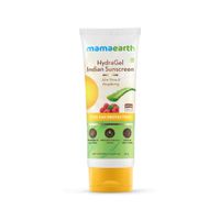 Mamaearth HydraGel Indian Sunscreen SPF 50, with Aloe Vera & Raspberry for Tan Protection