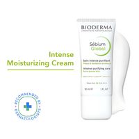Bioderma Sebium Global Moisturizer For Oily Acne-Prone Skin - Reduces Spots & Blackheads