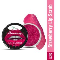 CGG Cosmetics Strawberry Lip Scrub for Chapped & Pigmented Lips - 100% Natural, Vegan