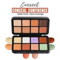 Fashion Colour Concealer & Contour Multi-Function Palette – 16 Shades