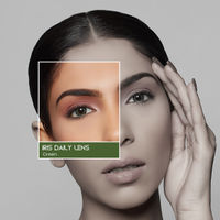 PAC IRIS Premium Contact Lenses Green - Comfortable Natural Looking, 1 Day Wear, Non-Irritating