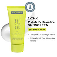 Hyphen All I Need Sunscreen SPF50 PA++++, Moisturizes, Repairs UV Damage, In-Vivo Tested