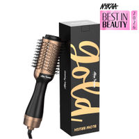 Alan Truman Blow Dryer Brush for Everyday Blowouts & Blow-styling at home - Gold Ceramic