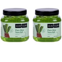 Kapiva Aloe Vera Skin Gel Hydrating & Moisturizing Gel for Face & Hair- Pack of 2