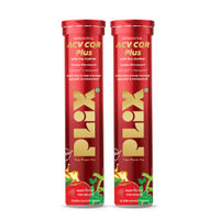 Plix The Plant Fix ACV CQR Plus Effervescent Tablets For Fat Reduction - Pack Of 2