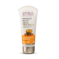 Lotus Herbals Radiance Boost Ubtan Face Scrub ,Turmeric, Sandalwood & Rose Water ,Glowing Skin