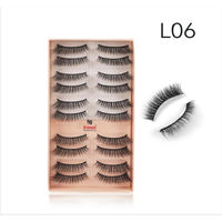 Bronson Professional Eyelash Set 3D False Long And Natural Eye Makeup No. L06