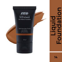 Nykaa SkinShield Anti-Pollution Matte Foundation for Oily Skin - Mystic Maple -14
