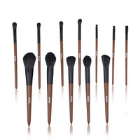 Bronson Professional Premium Makeup Brush Set For Face & Eye Travel Friendly Brown Handle-picture-17
