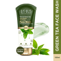Lotus Botanicals Natural Green Tea Hydradetox Clarifying Face Wash | For All Skin Types