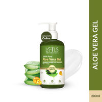 Lotus Botanicals 100% Pure AloeVera Gel with Vitamin E, Soothing Gel For Skin & Hair, All Skin Types