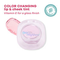 Earth Rhythm Glass Tint pH Activated Lip & Cheek Tint, Blendable, Moisturising and Non-greasy