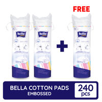Bella Embossed Cotton Pads (Buy 2 Get 1 Free)-image-0
