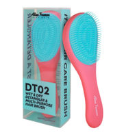 Alan Truman DT-02 Detangling Hair Brush For Smooth & Tangle-Free Hair - Pink Blue
