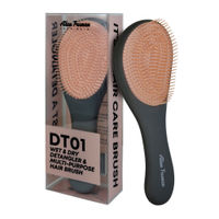 Alan Truman DT-01 Detangling Hair Brush For Smooth & Tangle-Free Hair - Grey Pink