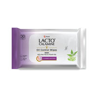 Lacto Calamine Oil Control Face Wipes, Makeup Remover Wipes With Neem & Aloe 30 Usable Wipes