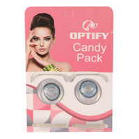 Optify Candy Pack Colored Contact Lenses Zero Power - Aqua Blue