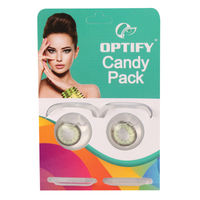 Optify Candy Pack Colored Contact Lenses Zero Power - Dark Green
