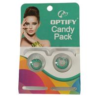 Optify Candy Pack Colored Contact Lenses Zero Power - Turquoise