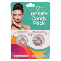 Optify Candy Pack Colored Contact Lenses Zero Power - Grey