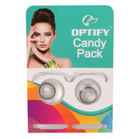 Optify Candy Pack Colored Contact Lenses Zero Power - Dark Grey
