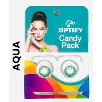 Optify Candy Pack Colored Contact Lenses Zero Power - Aqua