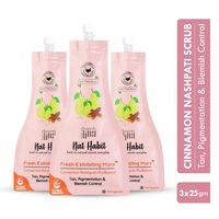 Nat Habit Cinnamon Nashpati Radiance Exfoliating Face Mura, Face Scrub for Tan, Pigmentation,Blemish