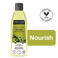 Soulflower Olive Oil for Body Massage, Stretch Mark, Baby Massage,Hair, Skin, Dry Lips & Nourishment