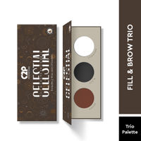 C2P Pro Eyebrow Enhancer Eyeshadow Palette With Wax Cream Celestial 3 in 1 Fill Set Shape