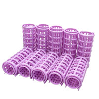 Bronson Professional 10 Pc Set Roller Curlers Clips For Women, 25mm - Multi-Color