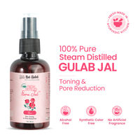 Nat Habit Gulab Jal 100% Pure Rose Water, Face Mist (Toner) for Pore Tightening, Acne & Hydration
