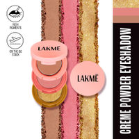 Lakme 9 To 5 Eyeconic Cream Powder Eyeshadow Stack
