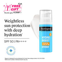 Neutrogena Hydro Boost Face Sunscreen SPF50+ PA++++ Hyaluronic Acid, Niacinamide,Oily Sensitive Skin
