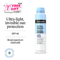 Neutrogena Ultra Sheer Body Mist Sunscreen Broad Spectrum SPF 45