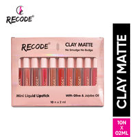Recode Clay Matte Liquid Lipstick - Set Of 10
