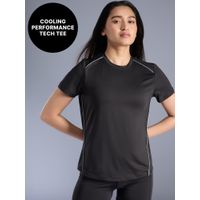 Kica Quick Dry Performance Tee with Cooling Tech & Reflective Detail KIC027 Black-picture-33