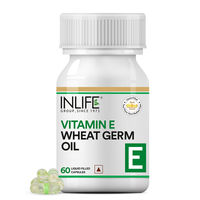 Inlife Vitamin E Capsule for Skin With With Wheat Germ Oil 400 IU Liquid Filled Capsules