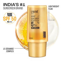 Lakme Sun Expert Dry Matte Fluid SPF 50++++ Sunscreen with 1% Niac & Ceramide for Oily Skin