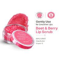 ALANNA Beet & Berry Lip Scrub, Gentle Beetroot Exfoliation for Soft, Glossy Lips, For Women & Men