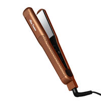 Alan Truman 6869 Super Glide 1.25 inch Wide Mirror Titanium Plates Hair Straightener - Gold-image-6