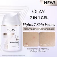 Olay 7in1 Gel Moisturizer with Niacinamide, Vitamin C, Collagen Peptide, Fights 7 Skin Issues