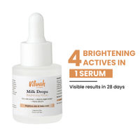 VILVAH Milk Drops Skin Brightening Serum With Rice Milk, Marine Algae Extract & Alpha-Arbutin