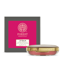 Forest Essentials Luscious Lip Balm With Organic Beeswax For Dry Chapped Lips - Sugared Rose Petal