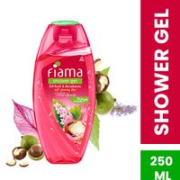 Fiama Shower Gel Patchouli & Macadamia, Body Wash for Hydrating & Soft Glowing Skin