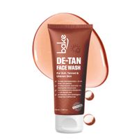 BAKE De-Tan Face Wash with Kojic & Glycolic Acid for Tan Removal, Glow & Even Skin Tone
