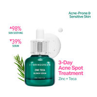 BRING GREEN Zinc Teca Blemish Serum 3-Day Acne Spot Treatment, Reduces Dark Spots